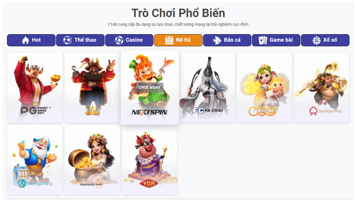 Sảnh game slots JILI nhiều game hay